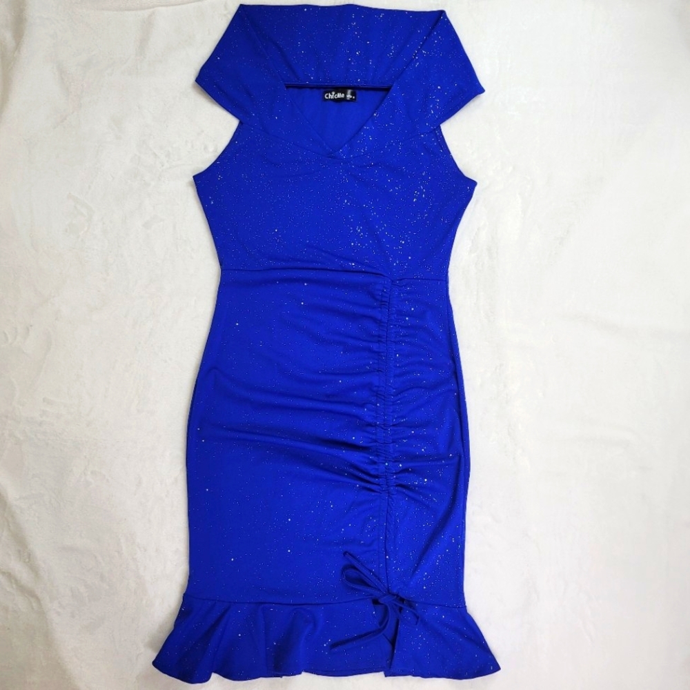 Chic Me Mermaid Glitter Midi Dress